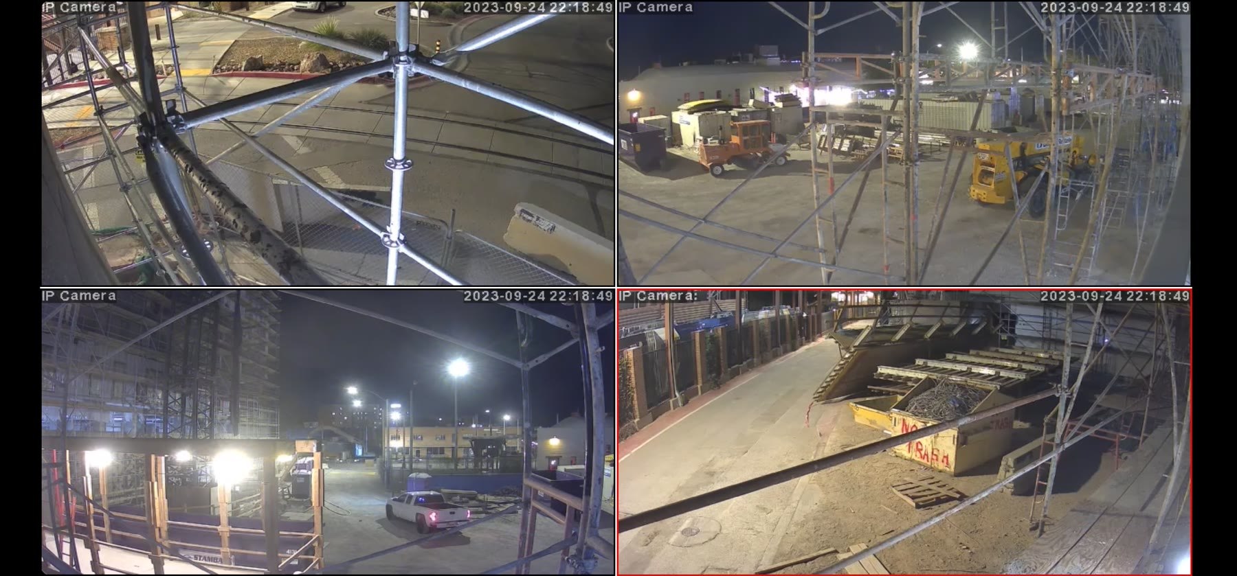 Integrated surveillance across a protected site